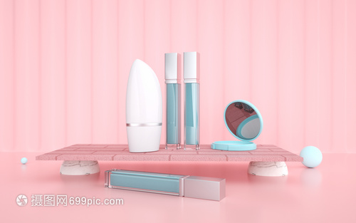 化妝品展示背景